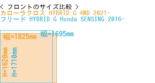 #カローラクロス HYBRID G 4WD 2021- + フリード HYBRID G Honda SENSING 2016-